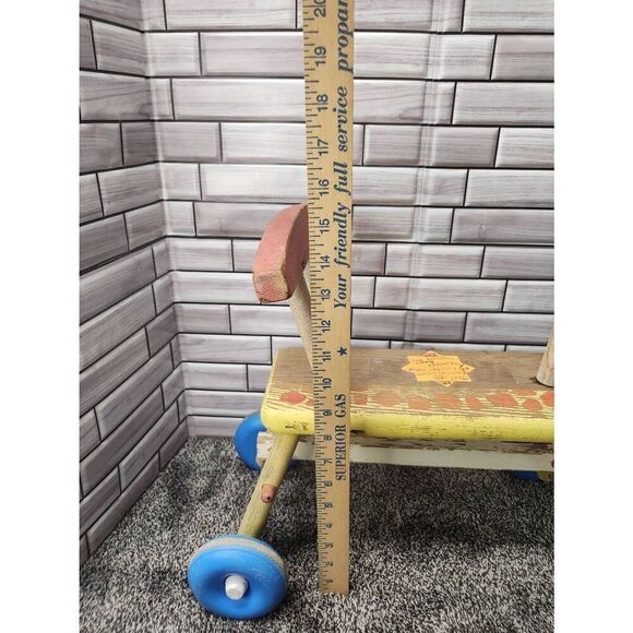 Vintage Playskool Ride On Rolling Giraffe